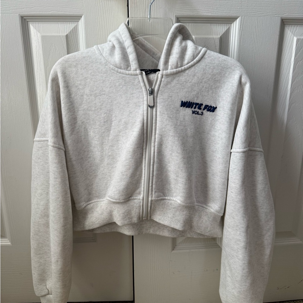 White fox hoodie